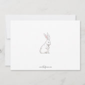  kinderen, witte Bunnies, paasbegroeting Feestdagenkaart (Achterkant)