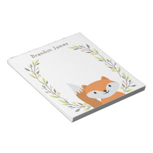 Kinderen Woodland Fox Notitieblok