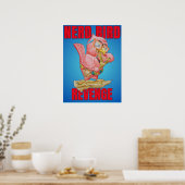 Kinderen Wraak van de Nerd Vogel Poster (Keuken)