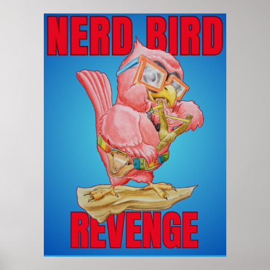 Kinderen Wraak van de Nerd Vogel Poster (Voorkant)