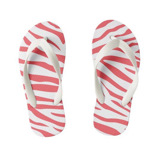 Kinderen zebra streep flip flops (Voetbed)