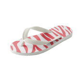 Kinderen zebra streep flip flops (Schuin)