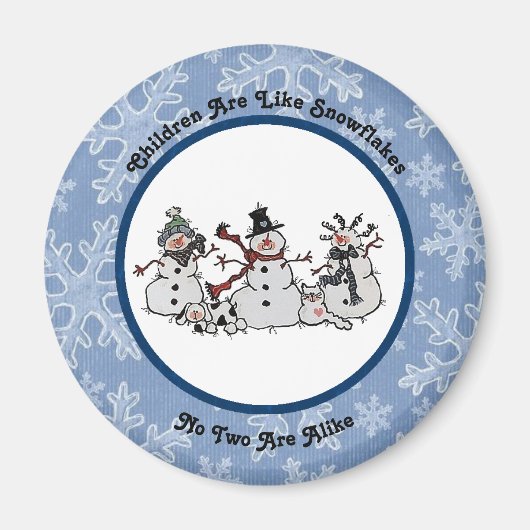 Kinderen zijn als sneeuwvlokken magneet (Voorkant)