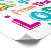 "Kinderen zijn een geschenk van de Heer" (blauw) Poster (Hoek)