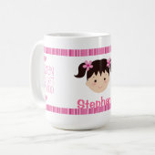 Kinderen zijn een geschenk van God - Mok voor meis (Voorkant links)