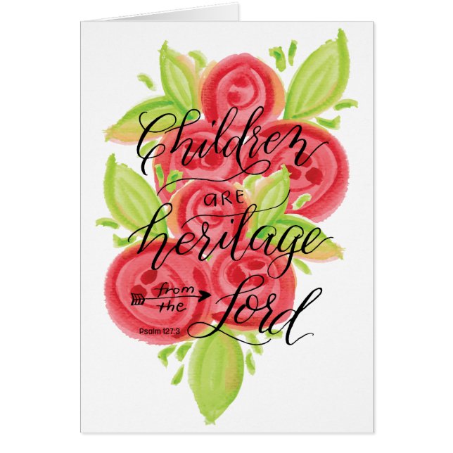 Kinderen zijn erfgoed van de Heer (Voorkant)