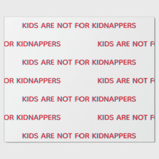 KINDEREN ZIJN NIET VOOR KINDERDIEFSTAL INPakkingsP Cadeaupapier
