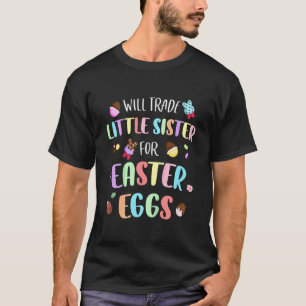 Kinderen zullen weinig zusje inruilen voor paaseie t-shirt