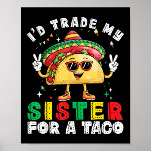 Kinderen zullen zuster zijn in tacos Toddler boys Poster