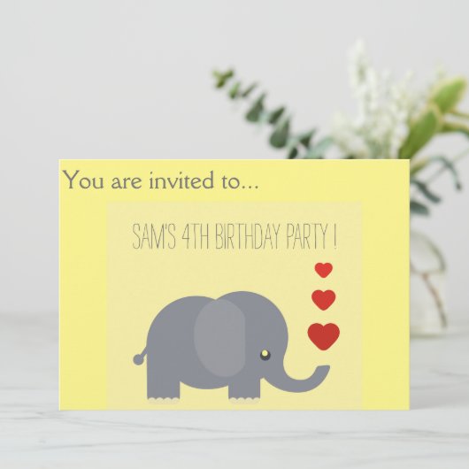 Kinderfeestje bij kinderen kaart (Staand voorkant)