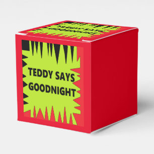 Kinderfeestje leuk cadeautje doos met logo groen z bedankdoosjes