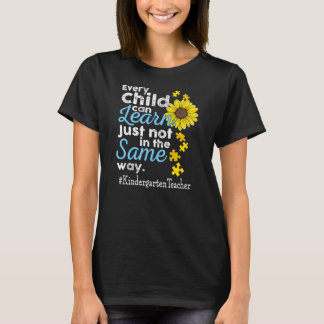 Kindergarten Adacher Autisme Elk kind kan leren T-shirt