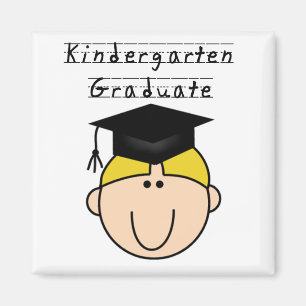 Kindergarten Afstuderen - Blond Boy Magneet