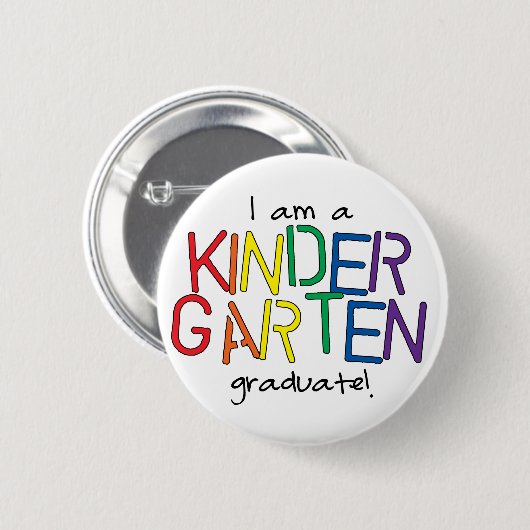 Kindergarten Afstuderen Button (Voorkant /achterkant)