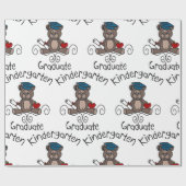 Kindergarten Afstuderen Cadeaupapier (Vlak)