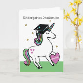 Kindergarten Afstuderen Gefeliciteerd Unicorn Kaart