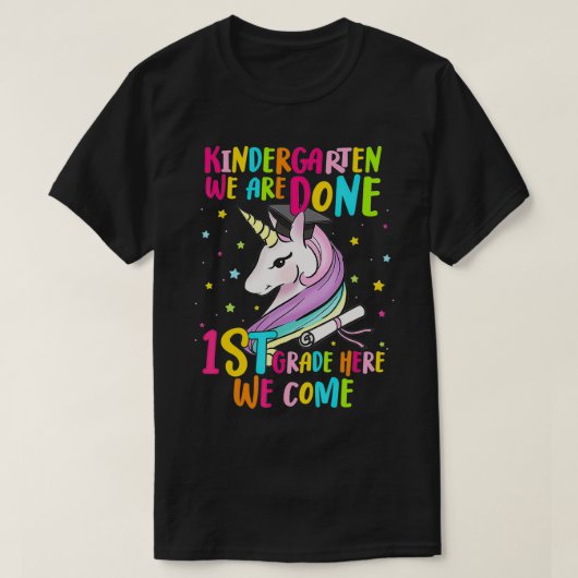 Kindergarten Afstuderen Magical Unicorn T-shirt (Design voorkant)