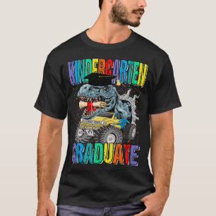 Kindergarten Afstuderen Monster Truck Dinosaur T-r T-shirt
