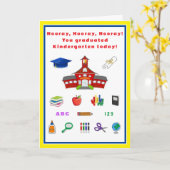 Kindergarten Afstuderen Stepping Up kaart met gedi (Gele Bloem)