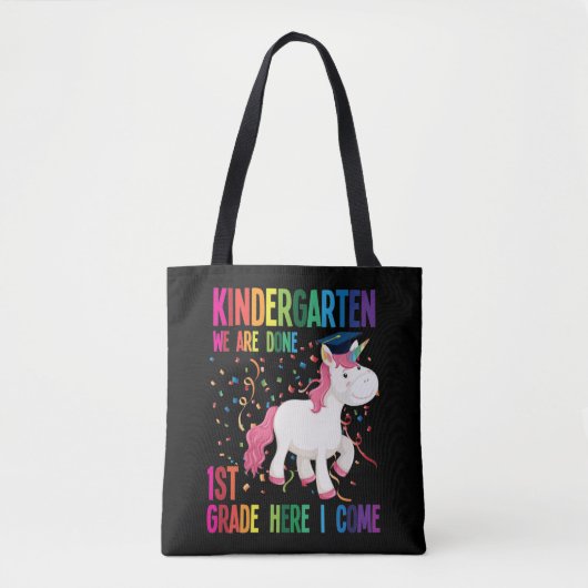 Kindergarten Afstuderen Surprise First Grade Kinde Draagtas (Voorkant)