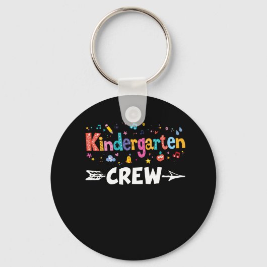 Kindergarten Bemanner Teacher Team Kinder Squad Sleutelhanger (Voorkant)