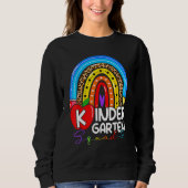 Kindergarten Boho Rainbow Teacher Team Kinder Squa Trui (Voorkant)