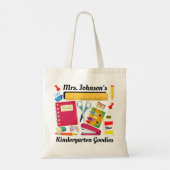 Kindergarten Canvas tas voor schoolbenodigdheden (Achterkant)