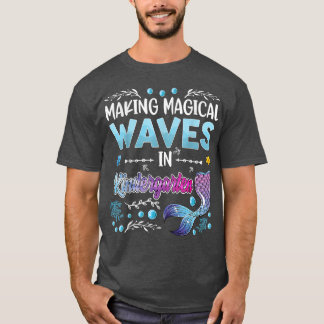 Kindergarten Cute Mermaid meisjes 1e dag terug naa T-shirt