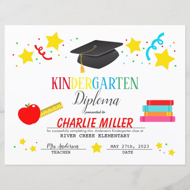 Kindergarten Diploma (Voorkant)
