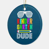 Kindergarten Eerste Dag Terug Keramisch Ornament (Links)