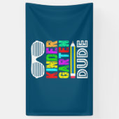 Kindergarten Eerste Dag Terug Spandoek (Verticaal)