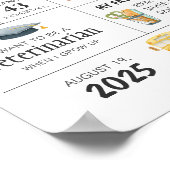 Kindergarten eerste dag van schoolteken poster (Hoek)