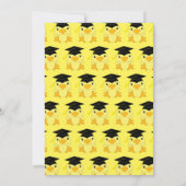 Kindergarten Elementaire Kind Chick Graduation Par Kaart (Achterkant)