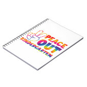 Kindergarten en kleurstof op de laatste dag van de notitieboek (Linkerzijde)