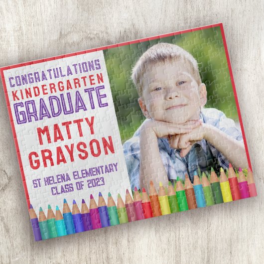 Kindergarten Foto Afstuderen Legpuzzel