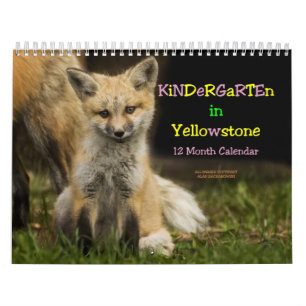 Kindergarten in de Yellowstone-kalender Kalender