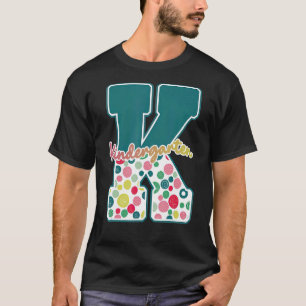 Kindergarten in groene Stippen is een goede dag om T-shirt