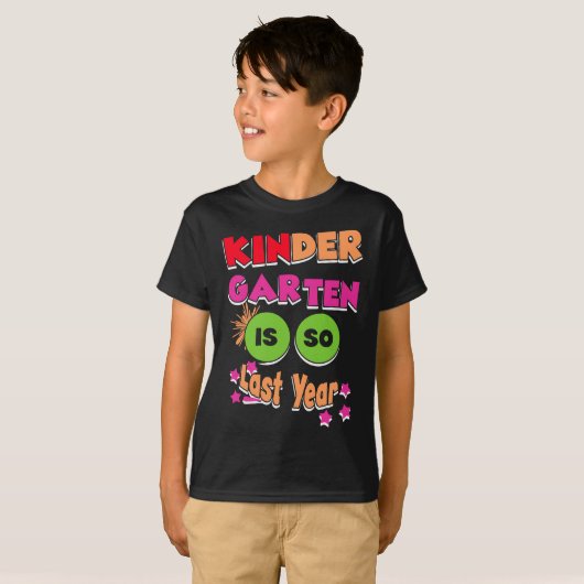 Kindergarten is het laatste jaar van de eerste sch t-shirt (Voorkant volledig)