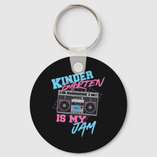 Kindergarten is mijn jam -  80s Boombox Teach Sleutelhanger