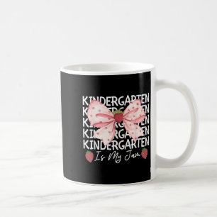 Kindergarten is mijn jam aardbei terug naar school koffiemok