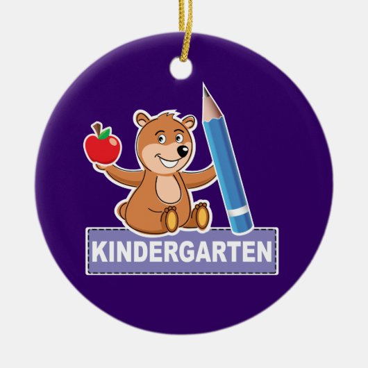 Kindergarten Keramisch Ornament (Voorkant)