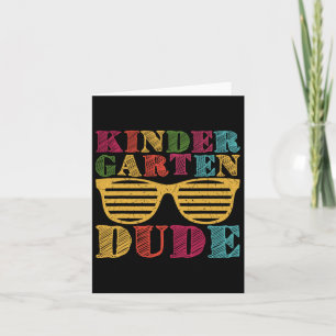 Kindergarten Kerel terug naar school Funny First D Kaart