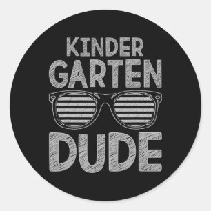 Kindergarten Kerst Leerkrachten Studenten Eerste D Ronde Sticker