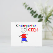 Kindergarten Kind Boys Briefkaart (Staand voorkant)