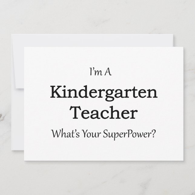 Kindergarten leraar (Voorkant)