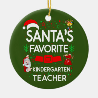 Kindergarten leraar keramisch ornament