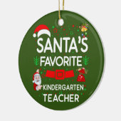 Kindergarten leraar keramisch ornament (Links)