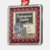 Kindergarten leraar kerstmis metalen ornament (Links)