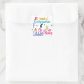 Kindergarten Leraar Sickers en Envelope Seals Vierkante Sticker (Tas)