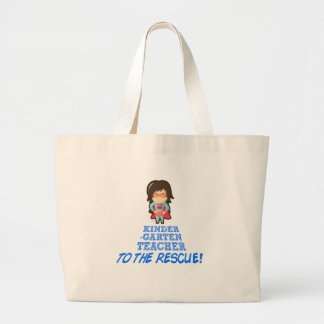 Kindergarten leraar, Super Hero leraar Grote Tote Bag